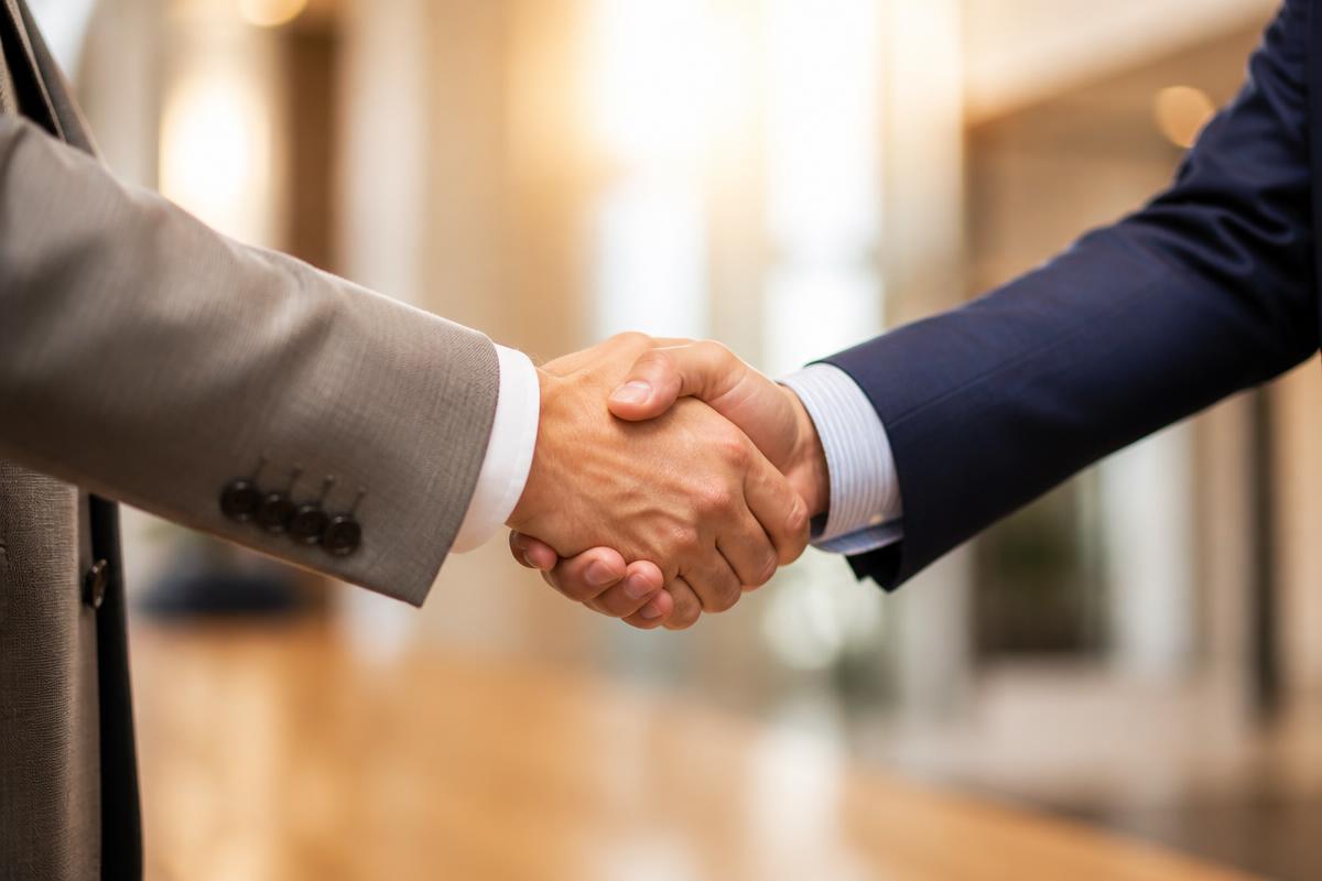 Partnership handshake